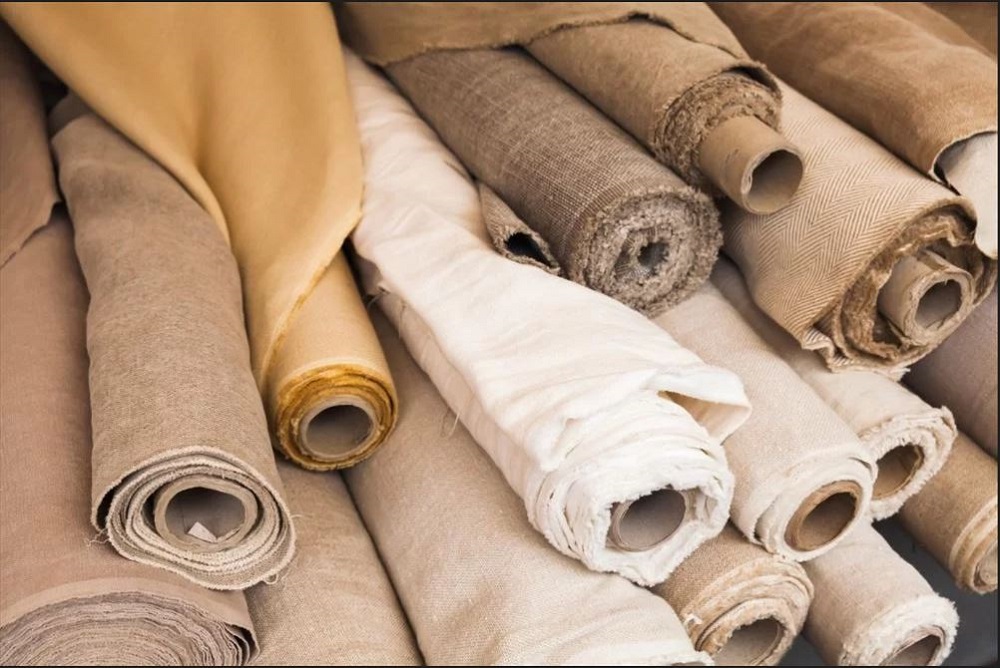 All natural cotton, silk, linen, hessian fabrics