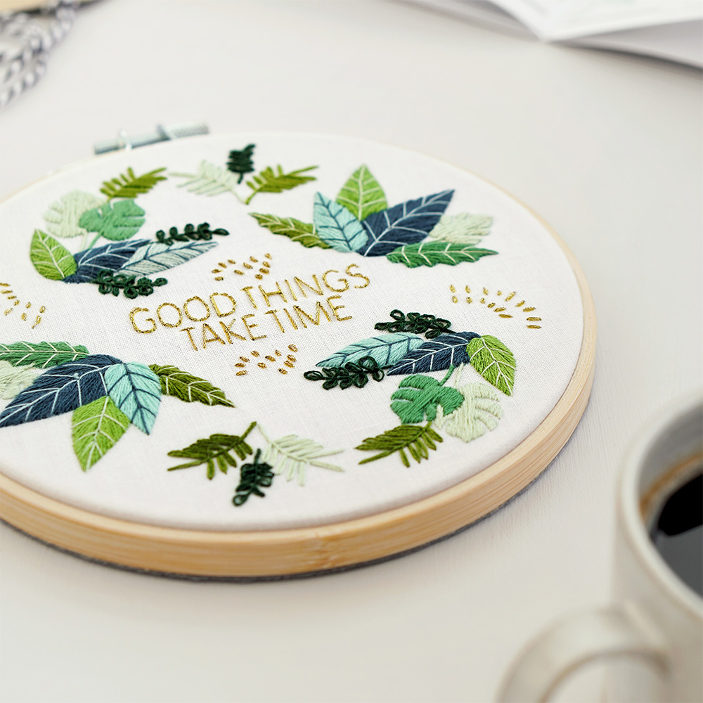 Good Things Take Time - Hand Embroidery Kit
