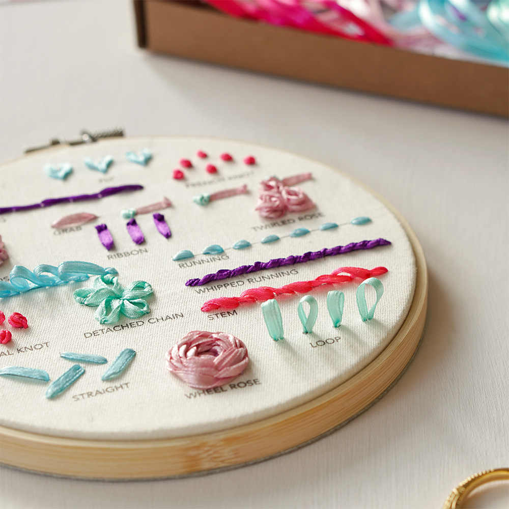 Beginners Ribbon Embroidery Kit