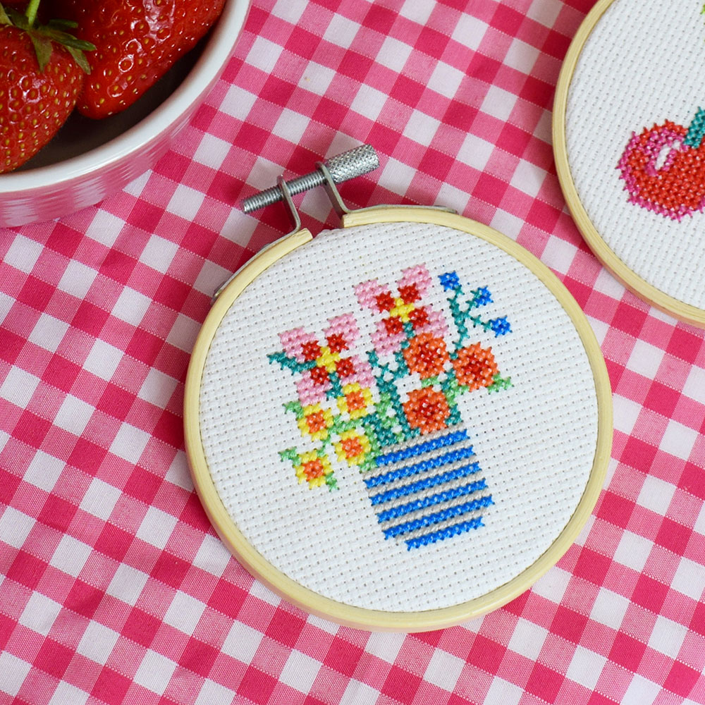 'Wildflowers' Mini Cross Stitch Kit